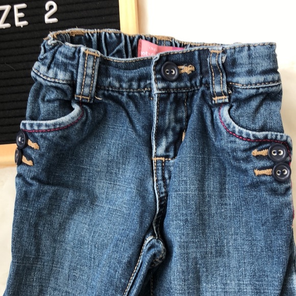 Old Navy girls button jeans size 2 - Picture 2 of 3